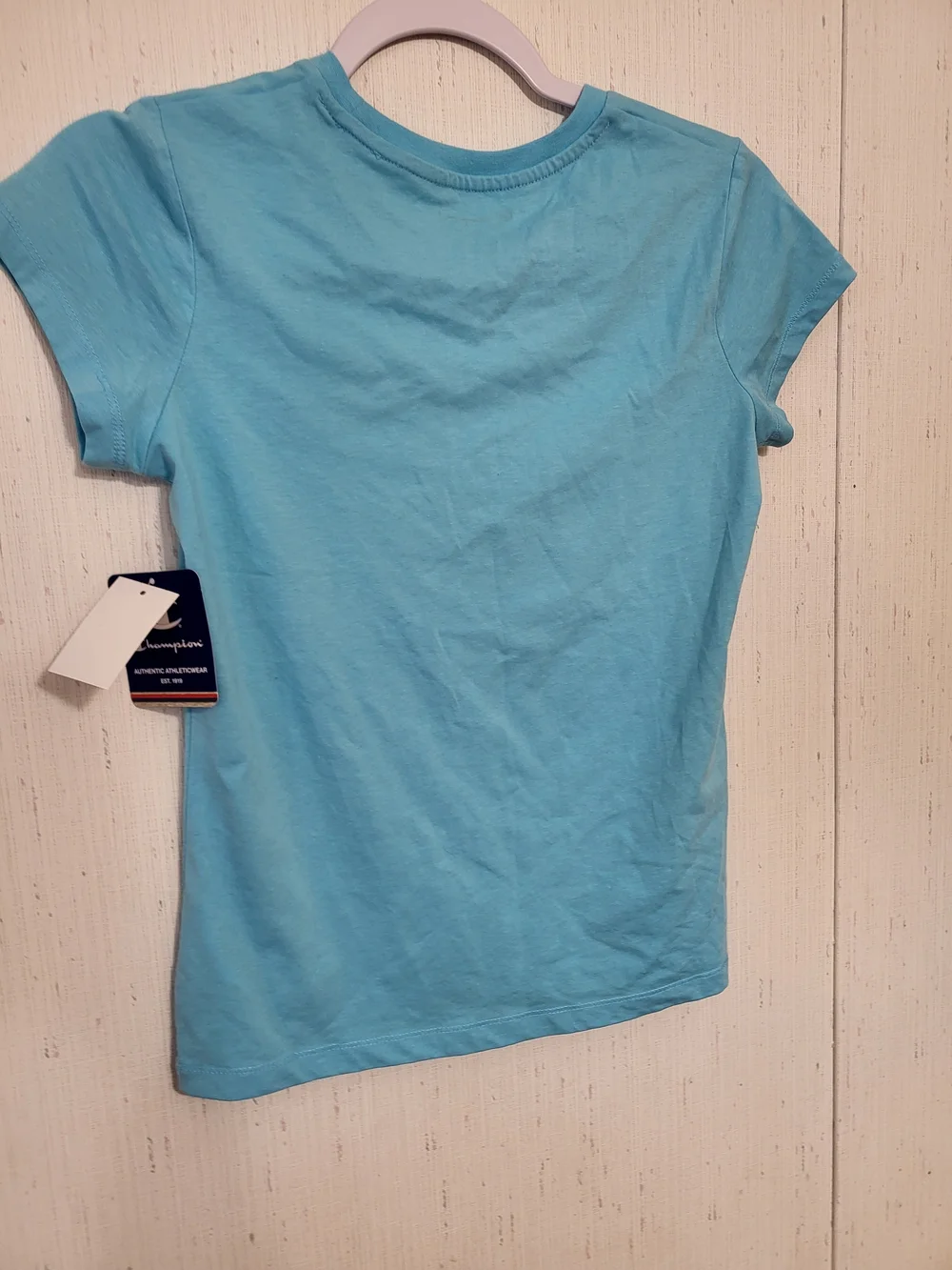 Girls Champion Blue Cap Sleeve Tshirt Size Large NWT Athletic Wear